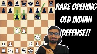 Beat Old Indian Defence  Rare Chess Opening with this Strategy  in Hindi [upl. by Mcgee]