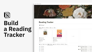 Build a Reading Tracker in Notion  Simple Book Tracker Step by Step Tutorial 2024 w template [upl. by Bodwell]