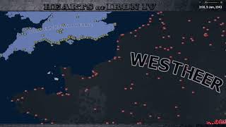 Hoi4 Timelapse But its The Normandy Beach Landings 1943 1945 [upl. by Luckin]