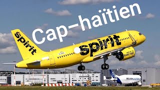 🔴 Vol usa CapHaïtien de Spirit Airlines Prezidan Jovenel [upl. by Kamat367]