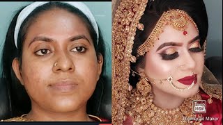 bridal Makeup tutorial  Nadias Makeover [upl. by Vorfeld989]