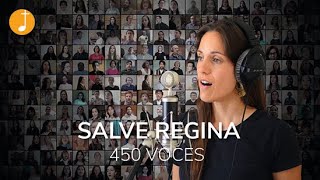 Salve Regina tono simple  450 voces – coro virtual  Música Católica [upl. by Corson224]