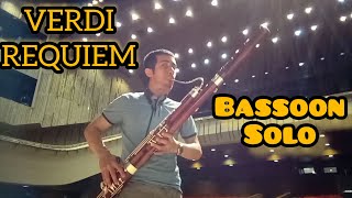 Verdi Requiem Quid sum miser Bassoon solo [upl. by Iddo]