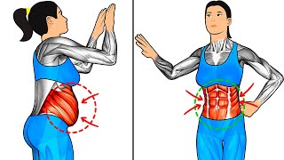 Standing Flabby Stomach Workout [upl. by Philemol]