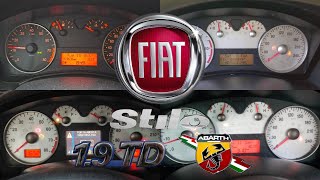 Fiat Stilo 0100 KMH 060 MPH ACCELERATION BATTLE [upl. by Hastings]