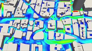 Simulation of Pedestrian Wind Comfort around the Walkie Talkie Building in London [upl. by Biron]