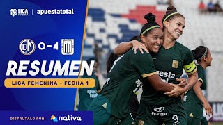 ⚽ D MUNICIPAL 04 ALIANZA LIMA  RESUMEN  LIGA FEMENINA 2024  FECHA 1 [upl. by Ulita862]