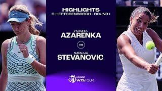 Victoria Azarenka vs Natalija Stevanovic  2023 sHertogenbosch Round 1  WTA Match Highlights [upl. by Colman]