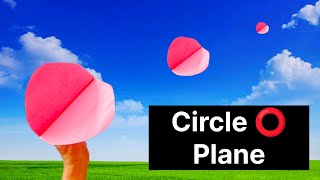 How To Make Circle Plane How To Make Paper Plane Airplane [upl. by Leahpar]