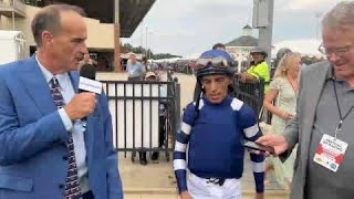 Secratariat Stakes GII post race interview with John Velazquez  Trikari [upl. by Lourdes284]