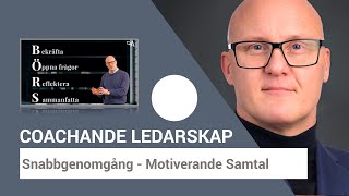 Motiverande Samtal  Exempel och Modellen BÖRS [upl. by Yelsiap824]