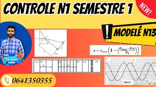 Contrôle N1 semestre 1 physique Chimie 2 BAC SMComplet [upl. by Cruickshank]