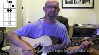 Little Beggarman IrishCeltic Guitar Tutorial with chords and lyrics [upl. by Jit]