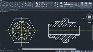 Autocad mechanical practice drawing  2d drawing  autocad tutorial in hindi  autocad 2d [upl. by Seyler624]