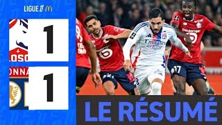 LOSC LILLE  OLYMPIQUE LYONNAIS 11 Résumé  LILLE  LYON  LOSC  OL  LIGUE 1 MCDONALDS 20242025 [upl. by Chapland48]