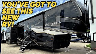 Look at this fifth wheel RV NEW FRONT Kitchen 2024 Keystone Montana 3795FK [upl. by Ettari]