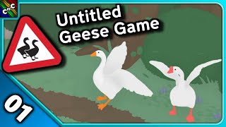 UNTITLED GOOSE GAME WITH 2 PLAYERS  Untitled Geese Game COOP MULTIPLAYER Episode 1  Couch Plays [upl. by Bathsheeb368]