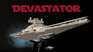 Full Build Highlights  Star Destroyer “Devastator”  with Closeup Video Montage  Bandai 15000 [upl. by Ardnossac]