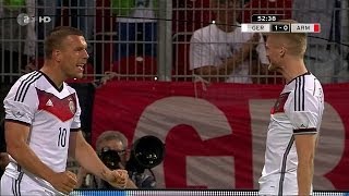 Lukas Podolski vs Armenia Home 1314 HD 720p by SIFilms [upl. by Veneaux]