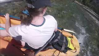 Kayaking the Methow River Mazama to the Wayman Bridge with Marina and Greta 8 15 20 [upl. by Ahsinar]