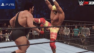 WWE 2K23 Hulk Hogan Vs Andre the Giant [upl. by Alek]