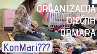 ORGANIZACIJA DJEČJIH ORMARA  MARIE KONDO  mama troje djece [upl. by Ardnuahc411]