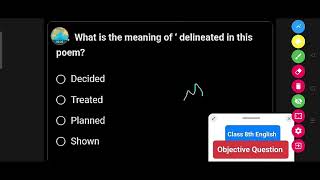 What is the meaning of delineated in this poem  Class 8th English Question [upl. by Yael]