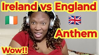 American Reacts to The Anthem From Ireland vs England at Croke Park [upl. by Tracie]