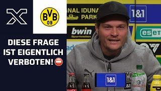 Reporter rettet sich und sorgt für Lacher 😅  Borussia Dortmund  Bundesliga [upl. by Idnew]