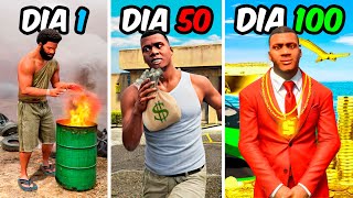 SOBREVIVÍ 100 DÍAS como POBRE en GTA 5 [upl. by Aenil]