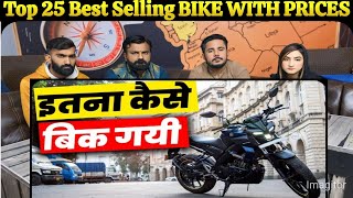 Best Selling Bikes In India  Top 25 Best Selling BIKE WITH PRICES  january 2024 [upl. by Orv]