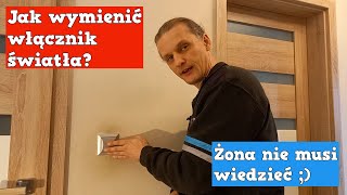 Jak wymienić włącznik światła Jak założyć włącznik lampy FACHOWIEC TV [upl. by Lefkowitz]