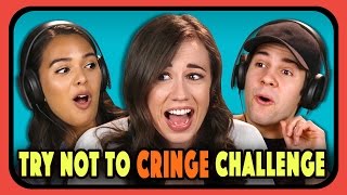 YOUTUBERS REACT TO TRY NOT TO CRINGE COMPILATION 2 [upl. by Neehsuan999]