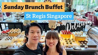 Sunday Brunch Buffet at St Regis Singapore Brasserie Les Saveurs Highly recommended [upl. by Trinee]