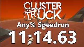 Clustertruck Any Speedrun in 1114633 World Record [upl. by Ainnet]