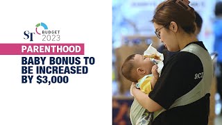 Baby Bonus cash gift to be increased by 3000 Lawrence Wong  Budget 2023 [upl. by Ovida]