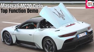 2023 Maserati MC20 Cielo Top Function Demonstration [upl. by Anatola]