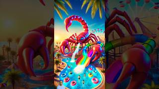 💗 Evolution of Cat  scorpion water park slide 😍 MM MILKY ✅ cat love cute shorts [upl. by Lawtun]