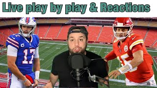 AFC Championship Kansas City Chiefs Vs Buffalo Bills Live Play by Play amp Reactions [upl. by Dlanar572]