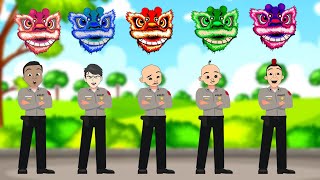 LUCU‼️BERMAIN BARONGSAI DRAGON WARNAWARNI BARENG POLISI UPIN IPIN DAN TEMANTEMAN [upl. by Niel]