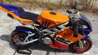 Pocket bike MT4 liquide h2o [upl. by Lledner828]