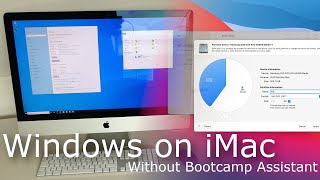 Install Windows 10 on an iMac without Bootcamp Assistant [upl. by Juliann]