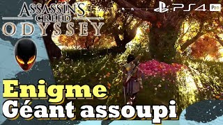 ASSASSINS CREED ODYSSEY Ostracon à Énigme  Géant assoupi  Localisation [upl. by Chapa]