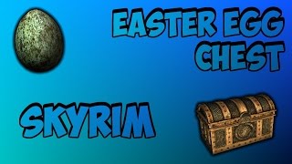 Skyrim Easter Egg  Hidden Chest Under Waterfall [upl. by Ahsenwahs]