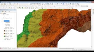 Visualización de relieve con una imagen satelital en 3D con ArcGis [upl. by Noir]