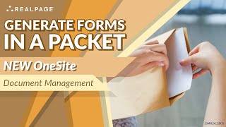 Generate Forms in a Packet [upl. by Madlin]