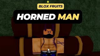 Where is the Horned Man NPC Location  Blox Fruits [upl. by Yrrac]