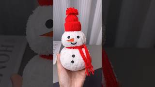 Easy Snowman Craft  Easy Christmas Craft  Christmas Decorations DIY  Paper Snowman kaise banate [upl. by Washburn]