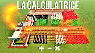 Minecraft  La calculatrice  addition soustraction et multiplication [upl. by Lidaa]