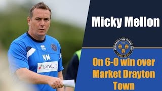 Micky Mellon post Market Drayton Town  Town TV [upl. by Shir]